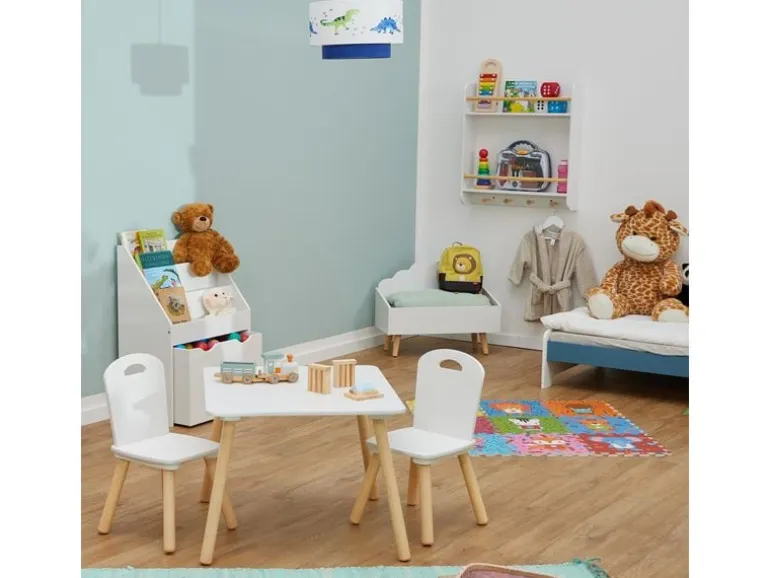 relaxdays Kindersitzgruppe MDF / Kiefern, 3-teilig