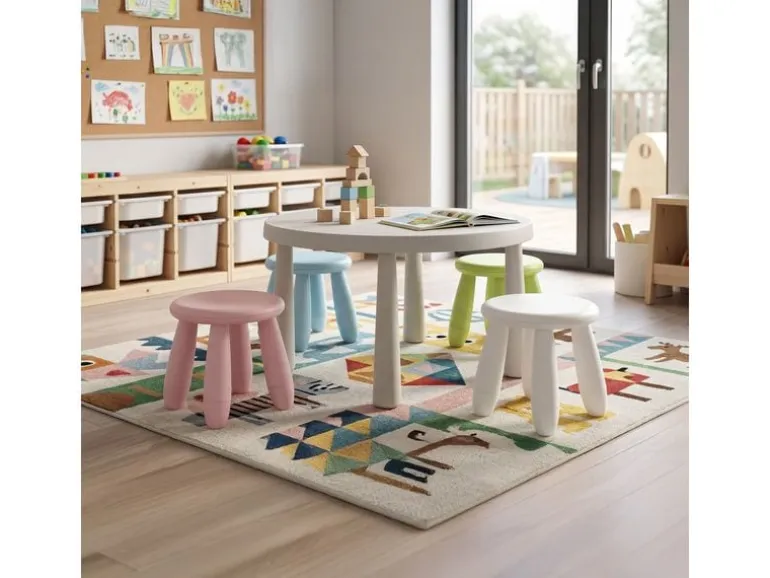 relaxdays Kindersitzhocker Rosa