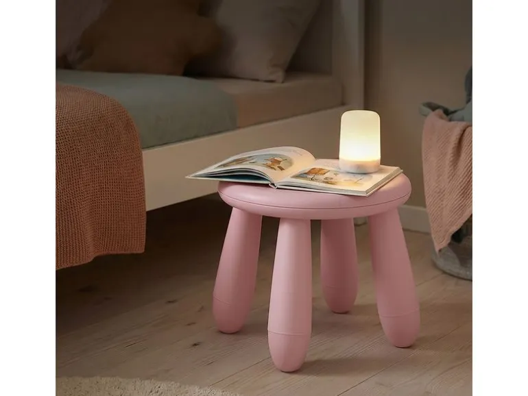 relaxdays Kindersitzhocker Rosa