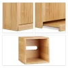 relaxdays Kosmetiktücherbox Beige, Holz