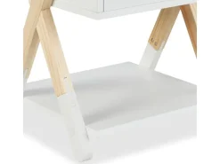 relaxdays Nachttisch für Kinder mit Schublade 34 x 42 cm