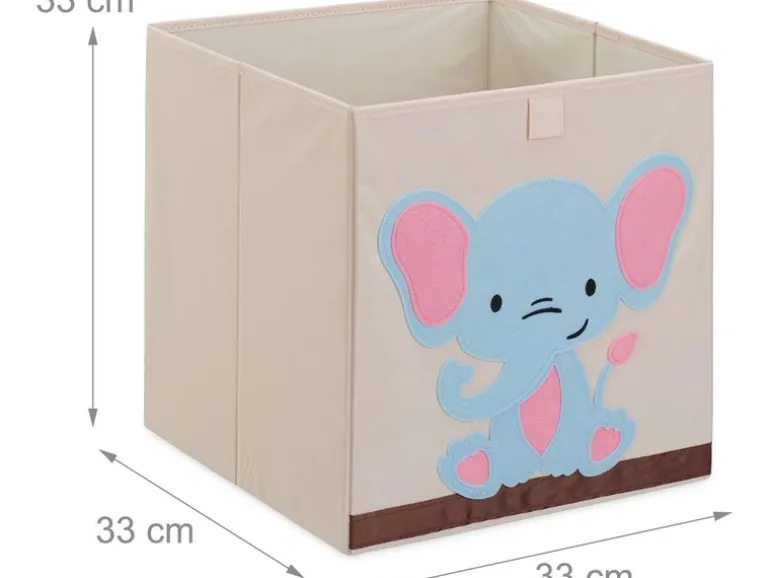 relaxdays Spielzeugbox Elefant
