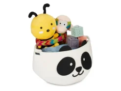 relaxdays Spielzeugkorb Filz Panda