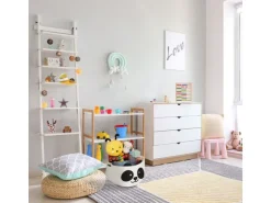 relaxdays Spielzeugkorb Filz Panda
