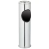 relaxdays Standascher aus Edelstahl Silber