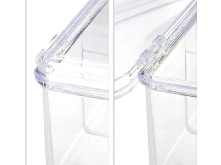 relaxdays Teebeutel-Box Transparent