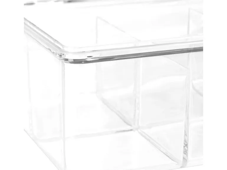 relaxdays Teebeutel-Box Transparent