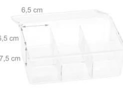 relaxdays Teebeutel-Box Transparent