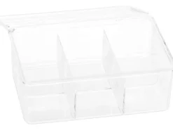 relaxdays Teebeutel-Box Transparent