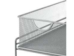 relaxdays Unterschrank-Organizer Weiss/Silber