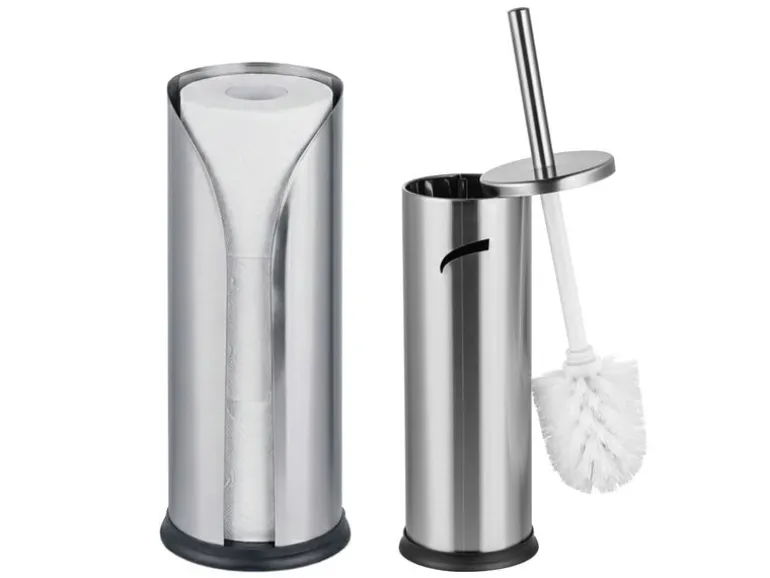 relaxdays WC-Set Silber