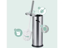 relaxdays WC-Set Silber