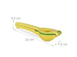 relaxdays Zitruspresse manuell 2 in 1 Gelb