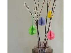 Remember Aufhänger Baumschmuck oval 6 Stück, Mehrfarbig