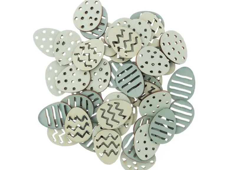 Rico Design Streudeko Ostereier 48 Stück, Mint