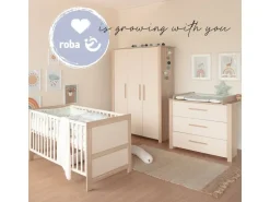 roba Babybett Kombi-Kinderbett Momo, Beige
