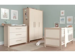 roba Babybett Kombi-Kinderbett Momo, Beige