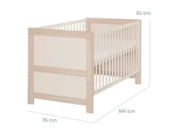 roba Babybett Kombi-Kinderbett Momo, Beige