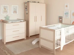 roba Babybett Kombi-Kinderbett Momo, Beige
