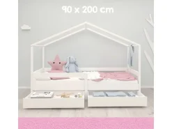 roba Hausbett 90 x 200 cm, Weiss