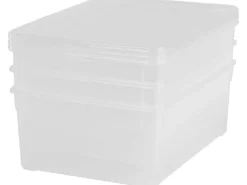 Rotho Aufbewahrungsbox Men Shoe Transparent, 3 tlg.