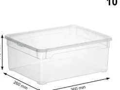 Rotho Aufbewahrungsbox Men Shoe Transparent, 3 tlg.
