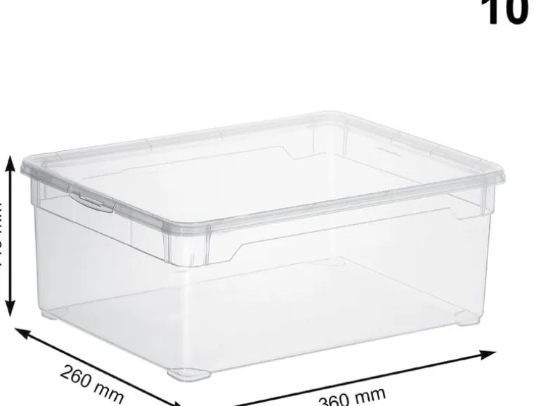 Rotho Aufbewahrungsbox Men Shoe Transparent, 3 tlg.