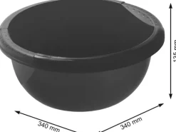 Rotho Becken Daily 6 l, Schwarz