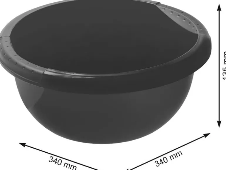 Rotho Becken Daily 6 l, Schwarz