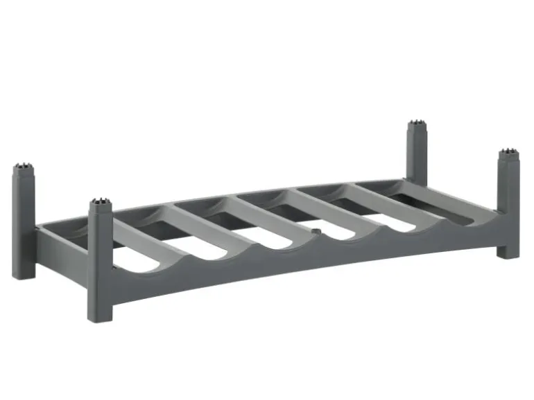Rotho Flaschenregal Vario für 6 Flaschen, Grau