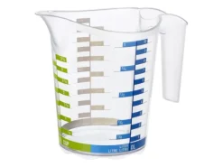 Rotho Messbecher Domino Dekor 10 dl, Transparent