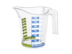 Rotho Messbecher Domino Dekor 1.5 dl, Transparent