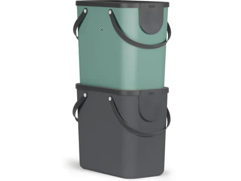 Rotho Recyclingbehälter Albula 25 l, Anthrazit