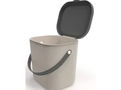 Rotho Recyclingbehälter Albula 6 l, Cappuccino