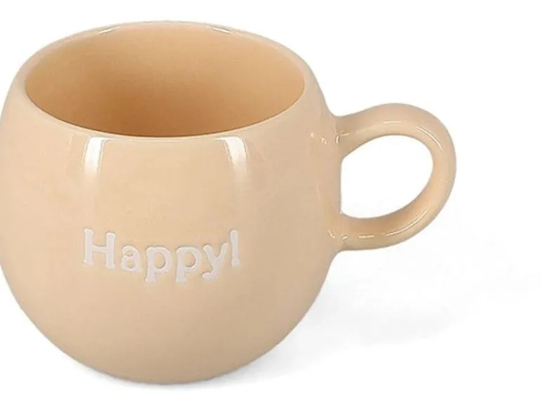 Salt & Pepper Tasse 420 ml, Beige, Happy
