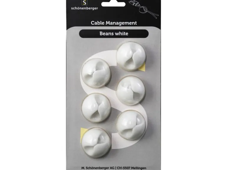 Schönenberger Beans Kabelhalterungen, Ø 29 mm, Weiss