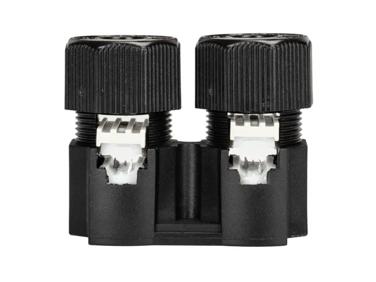 Schönenberger Doppelverteiler 24 V, 36W, IP67, 2-Weg, Schraubverschluss