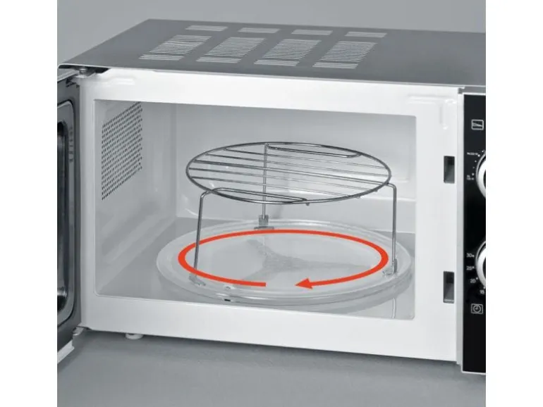 Severin Mikrowelle mit Grill MW 7875 Schwarz/Silber