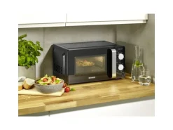 Severin Mikrowelle mit Grill MW 7781 Schwarz/Silber