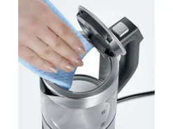 Severin Wasserkocher WK 3458 0.5 l, Schwarz/Silber