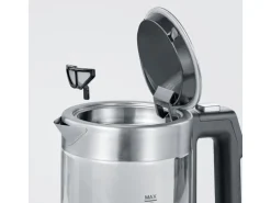 Severin Wasserkocher WK 3458 0.5 l, Schwarz/Silber