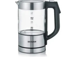 Severin Wasserkocher WK 3458 0.5 l, Schwarz/Silber