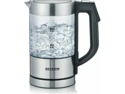 Severin Wasserkocher WK 3458 0.5 l, Schwarz/Silber