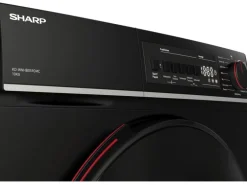 Sharp Wäschetrockner KD-WNHB0S9GMC 10 kg Schwarz Rechts