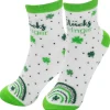 Sheepworld Socken Frauen Glücks Bringer 36 - 40, Grün/Weiss