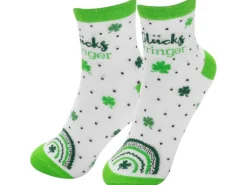 Sheepworld Socken Frauen Glücks Bringer 36 - 40, Grün/Weiss
