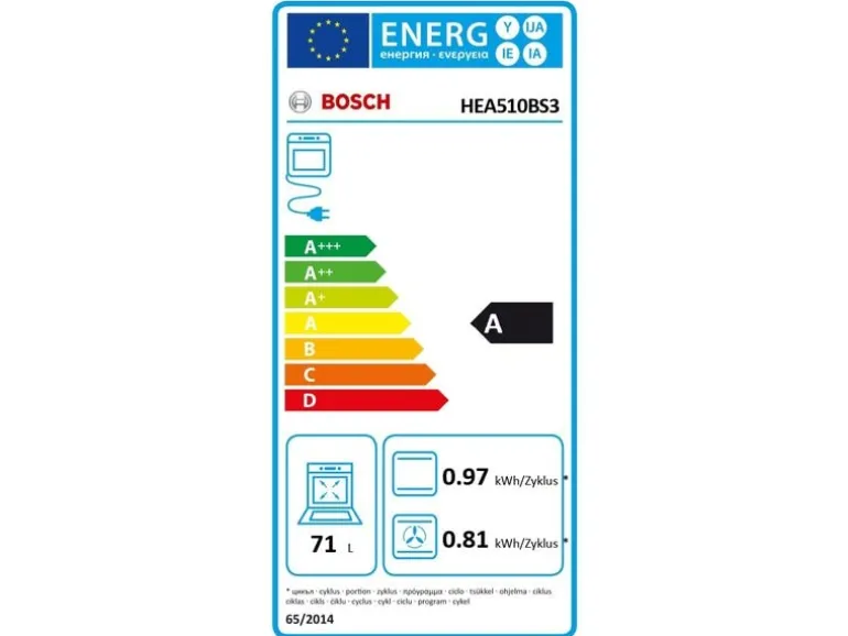 Siemens Einbaubackofen HEA510BS3 Edelstahl A