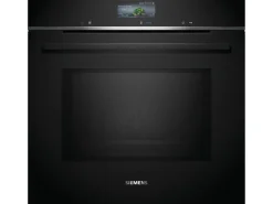 Siemens Einbaubackofen mit Mikrowelle iQ700 HM736G1B1C Schwarz