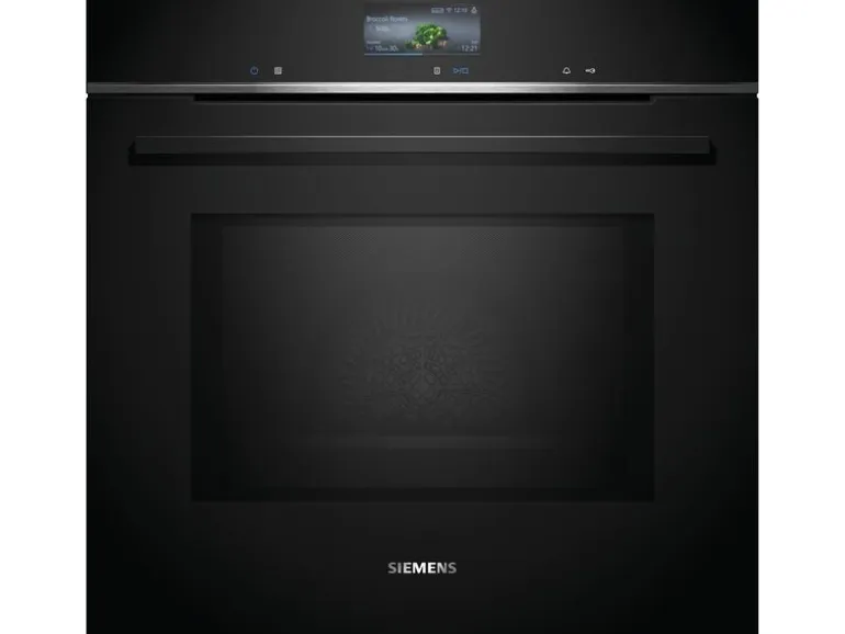 Siemens Einbaubackofen mit Mikrowelle iQ700 HM736G1B1C Schwarz