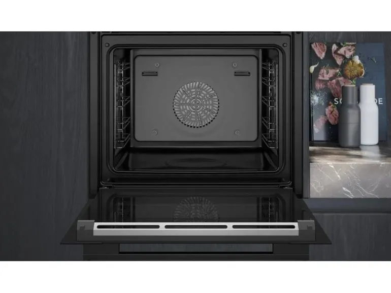 Siemens Einbaudampfbackofen iQ700 HS736G3B1C Schwarz A+